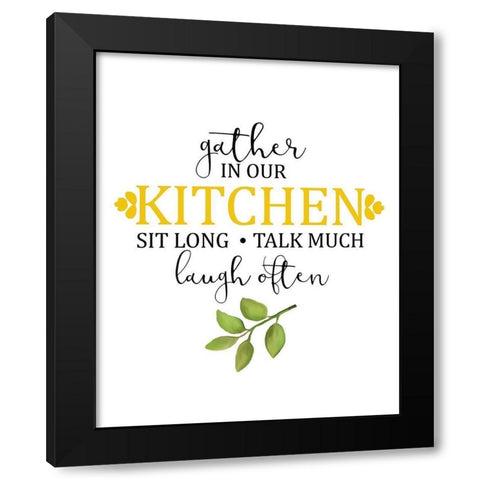 Fresh Lemons 3 Black Modern Wood Framed Art Print with Double Matting by Kimberly, Allen