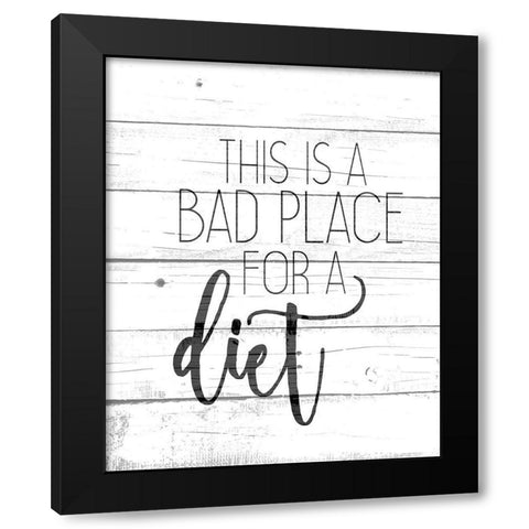 Diet Black Modern Wood Framed Art Print with Double Matting by Kimberly, Allen