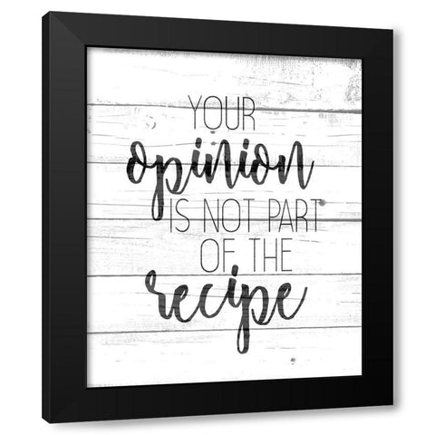Your Opinion Black Modern Wood Framed Art Print with Double Matting by Kimberly, Allen