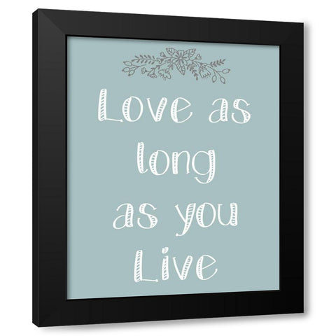 Laugh As Much 2 Black Modern Wood Framed Art Print with Double Matting by Kimberly, Allen