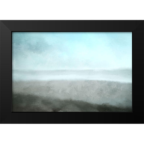 Beach at Dusk Black Modern Wood Framed Art Print by Kimberly, Allen