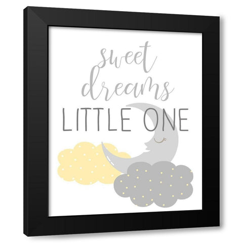 Little One 2 Black Modern Wood Framed Art Print by Allen, Kimberly