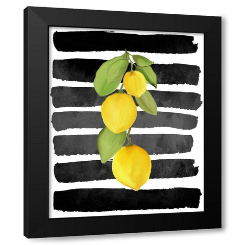 Fresh 3 Black Modern Wood Framed Art Print by Allen, Kimberly