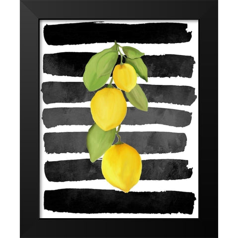 Fresh 3 Black Modern Wood Framed Art Print by Allen, Kimberly