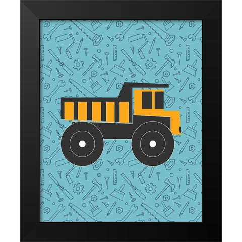Build 1 Black Modern Wood Framed Art Print by Allen, Kimberly