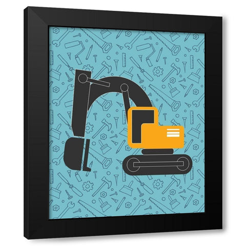Build 3 Black Modern Wood Framed Art Print with Double Matting by Allen, Kimberly
