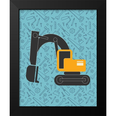 Build 3 Black Modern Wood Framed Art Print by Allen, Kimberly