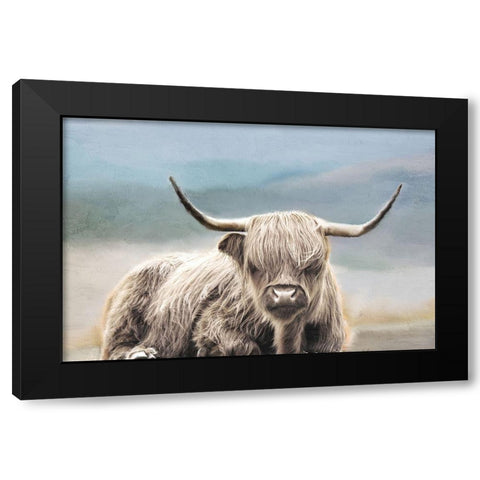 Highland Black Modern Wood Framed Art Print with Double Matting by Allen, Kimberly