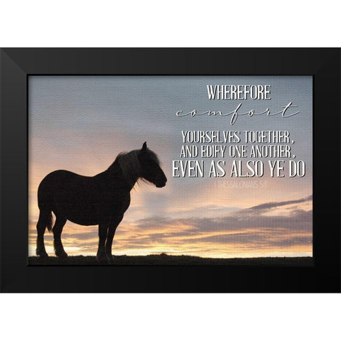 Comfort Black Modern Wood Framed Art Print by Allen, Kimberly