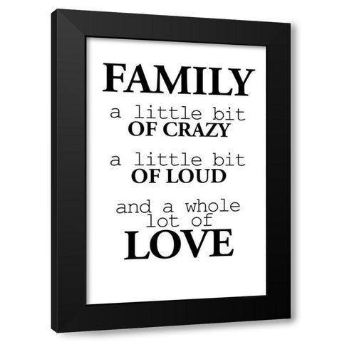 A Little Bit Black Modern Wood Framed Art Print with Double Matting by Allen, Kimberly