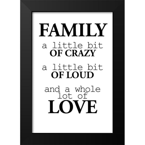 A Little Bit Black Modern Wood Framed Art Print by Allen, Kimberly