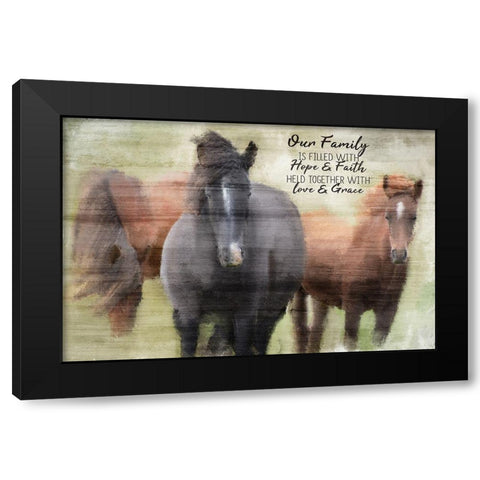 Our Family Black Modern Wood Framed Art Print by Allen, Kimberly