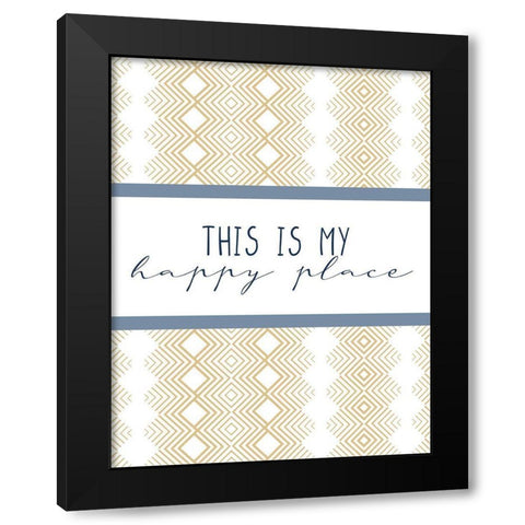 This Is Black Modern Wood Framed Art Print by Allen, Kimberly