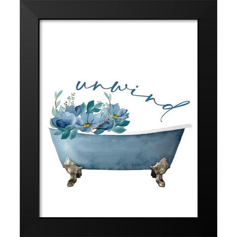 French Blue 1 Black Modern Wood Framed Art Print by Allen, Kimberly