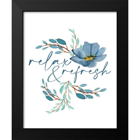 French Blue 2 Black Modern Wood Framed Art Print by Allen, Kimberly