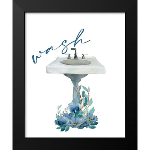 French Blue 3 Black Modern Wood Framed Art Print by Allen, Kimberly