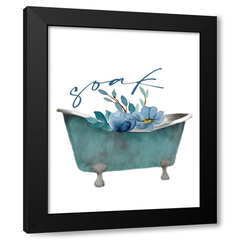 French Blue 4 Black Modern Wood Framed Art Print with Double Matting by Allen, Kimberly