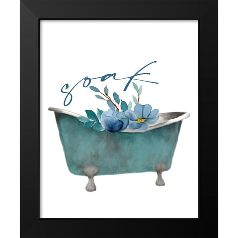 French Blue 4 Black Modern Wood Framed Art Print by Allen, Kimberly