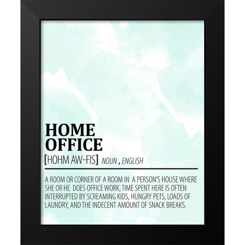 Home Office Black Modern Wood Framed Art Print by Allen, Kimberly