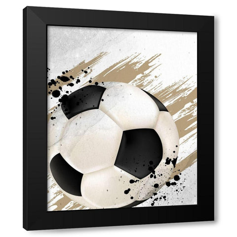 Sport Life 1 Black Modern Wood Framed Art Print with Double Matting by Allen, Kimberly