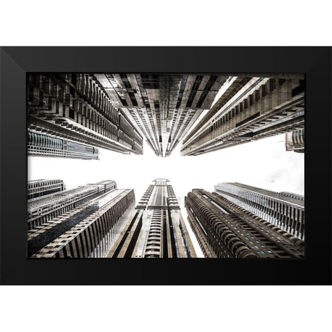 Skyscraper Black Modern Wood Framed Art Print by Allen, Kimberly