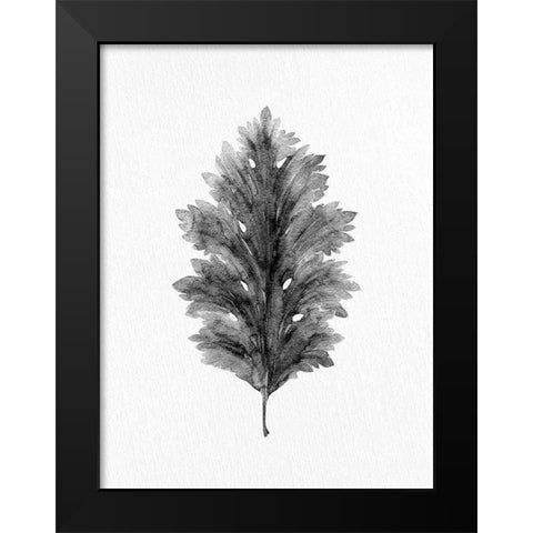 Acanthus Leaf 1 Black Modern Wood Framed Art Print by Allen, Kimberly