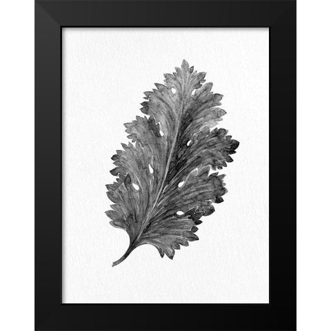 Acanthus Leaf 2 Black Modern Wood Framed Art Print by Allen, Kimberly