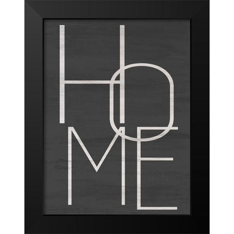 Home Black Modern Wood Framed Art Print by Allen, Kimberly