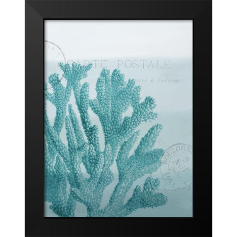 Seaside Card 1 V2 Black Modern Wood Framed Art Print by Allen, Kimberly