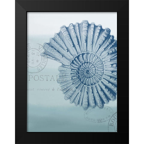 Seaside Card 2 V2 Black Modern Wood Framed Art Print by Allen, Kimberly