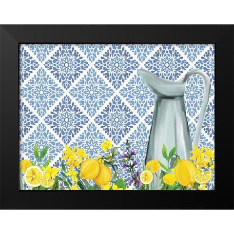 Lemon Tile 5 Black Modern Wood Framed Art Print by Allen, Kimberly