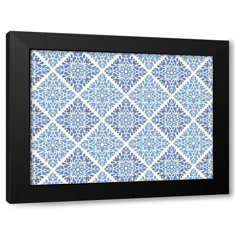 Lemon Tile 13 Black Modern Wood Framed Art Print with Double Matting by Allen, Kimberly