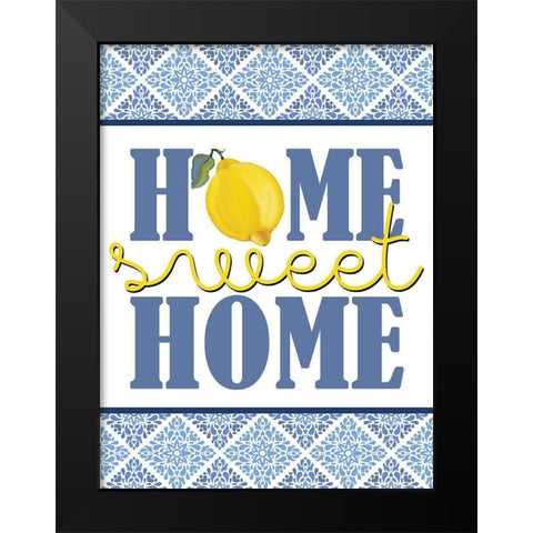 Lemon Tile 14 Black Modern Wood Framed Art Print by Allen, Kimberly