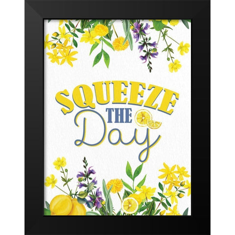 Lemon Tile 6 Black Modern Wood Framed Art Print by Allen, Kimberly