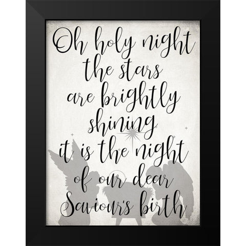 Holy Night Black Modern Wood Framed Art Print by Allen, Kimberly