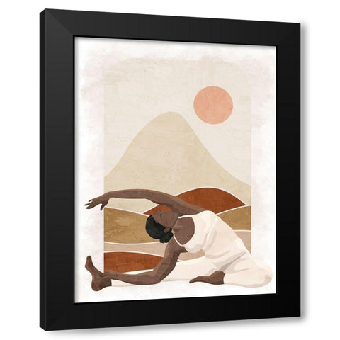 Pose 1 Black Modern Wood Framed Art Print by Allen, Kimberly
