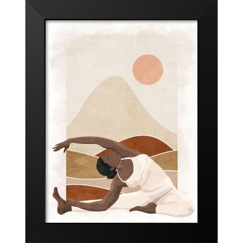 Pose 1 Black Modern Wood Framed Art Print by Allen, Kimberly