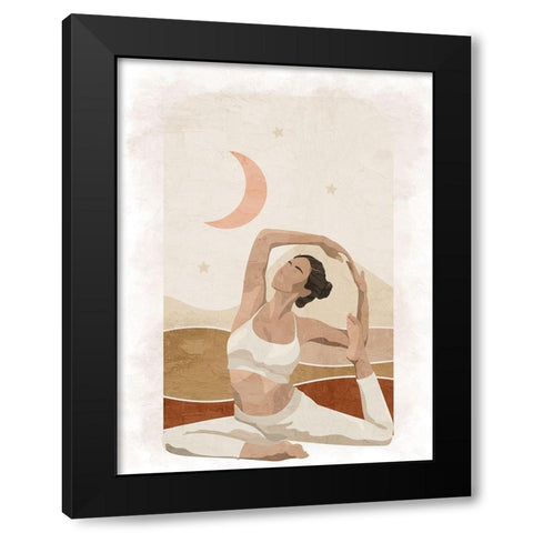 Pose 2 Black Modern Wood Framed Art Print by Allen, Kimberly