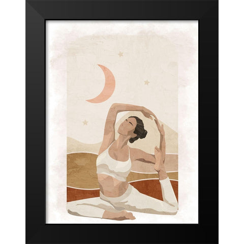 Pose 2 Black Modern Wood Framed Art Print by Allen, Kimberly