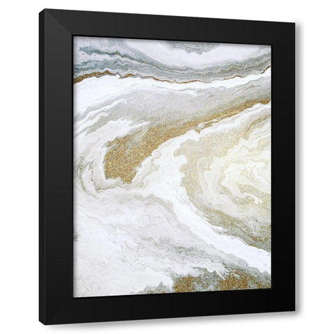 Clouds of Gold 1 Black Modern Wood Framed Art Print with Double Matting by Allen, Kimberly