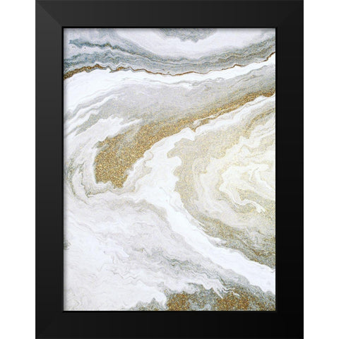 Clouds of Gold 1 Black Modern Wood Framed Art Print by Allen, Kimberly