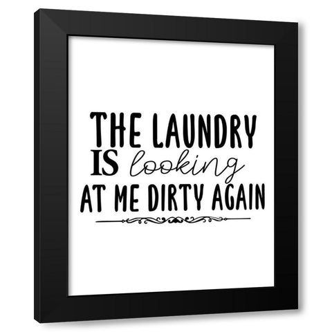 Dirty Black Modern Wood Framed Art Print by Allen, Kimberly