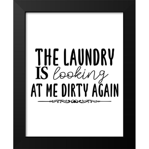 Dirty Black Modern Wood Framed Art Print by Allen, Kimberly