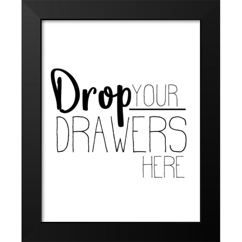 The Laundry 1 Black Modern Wood Framed Art Print by Allen, Kimberly