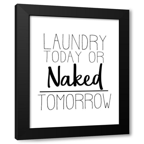 The Laundry 4 Black Modern Wood Framed Art Print with Double Matting by Allen, Kimberly