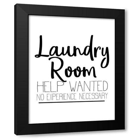 The Laundry 5 Black Modern Wood Framed Art Print with Double Matting by Allen, Kimberly