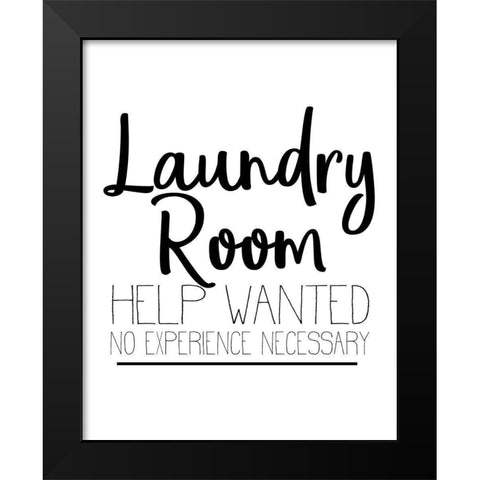 The Laundry 5 Black Modern Wood Framed Art Print by Allen, Kimberly