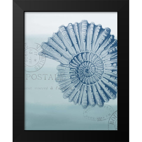 Seaside Card 2 v2 Black Modern Wood Framed Art Print by Allen, Kimberly
