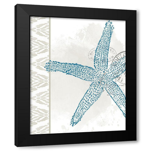 By the Sea 5 Black Modern Wood Framed Art Print with Double Matting by Allen, Kimberly