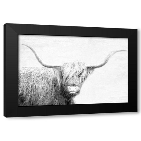 Highland Black Modern Wood Framed Art Print with Double Matting by Allen, Kimberly